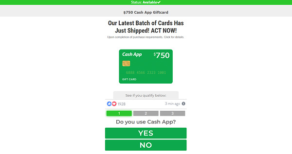 750 Cash App Scam