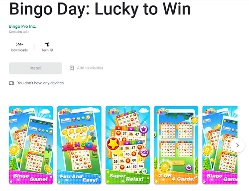 Bingo Day app