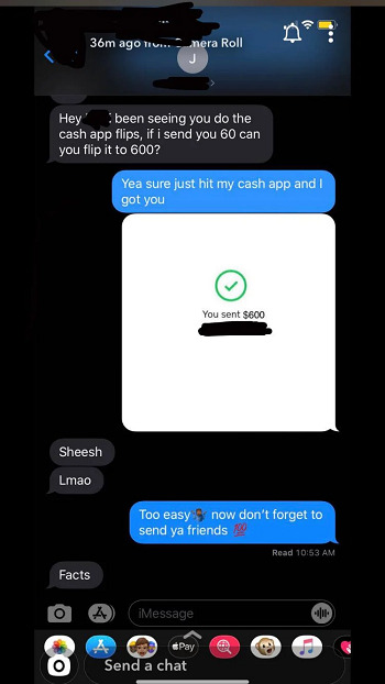 Cash App $100 Flipping Scam