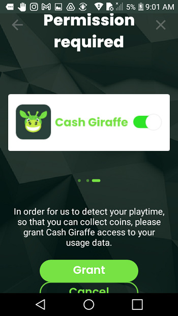 Cash Giraffe sign up