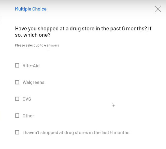 CrowdTap survey