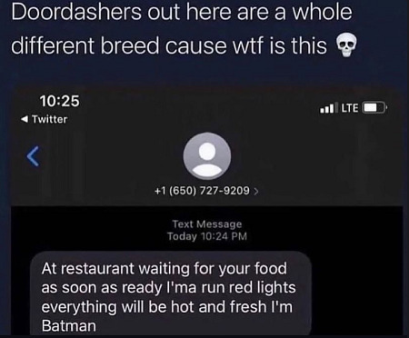 Deliver Fast DoorDash Meme