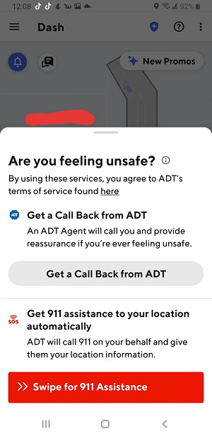 DoorDash Emergency Call