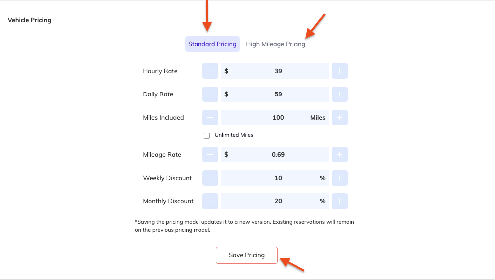Fetch listing pricing